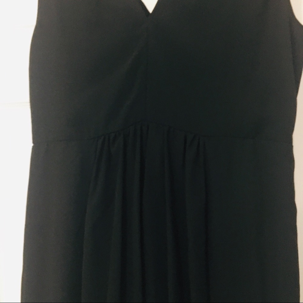 ASOS black and gold chiffon dress - Picture 5 of 8